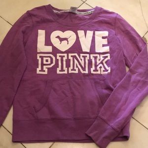 PINK crew neck sweatshirt